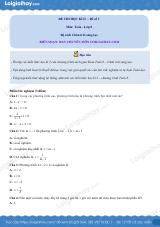 Đề thi học kì 2 Toán 8 - Đề số 1 - Chân trời sáng tạo
